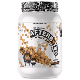 AFTERDARK AfterBites Whey Protein Powder, 25g Protein, 4.5g BCAA’s, Easy Dissolving, No Artificial Colors or Fillers, Isolate Protein, USA Made, 26 Servings, Chocolate Peanut Butter Cereal