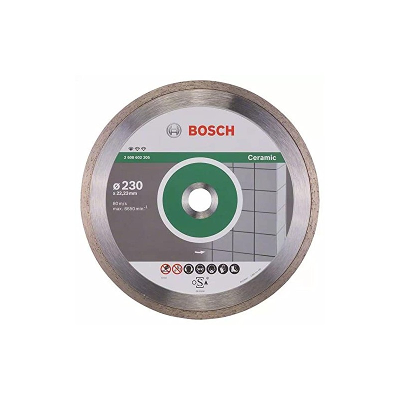 BOSCH Diamanttrennscheibe Standard für Ceramic, 230 x 22,23 x 1,6