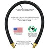 Short Air Compressor Hose: 1/4" Male NPT To 1/4" Male