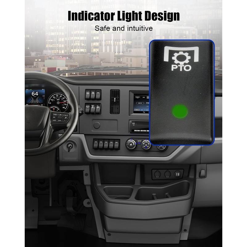 Heavy Duty Power Take Off Switch Compatible with Kenworth PTO