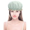 ieron Double Layer Shower Caps, Reusable Bath Cap, Waterproof Elastic