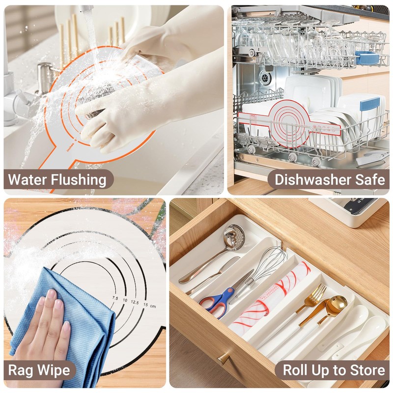 Tecfino 3 PCS Silicone Bread Slings for Dutch Oven, Reusable