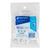 Bolsa Con 20 Grapas Blancas Para Cable Redondo 16mm Volteck