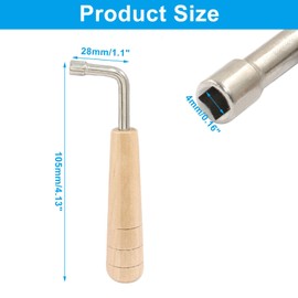 Piutouyar L-Shape Tuning Wrench, Professional Universal Tuning Tool Adjustment Harp Tuning Wrench for Lyre Harp Other Small Stringed Instrument