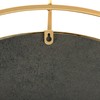 Creative Co-Op Round Wire Framed Wall Mirror, Gold