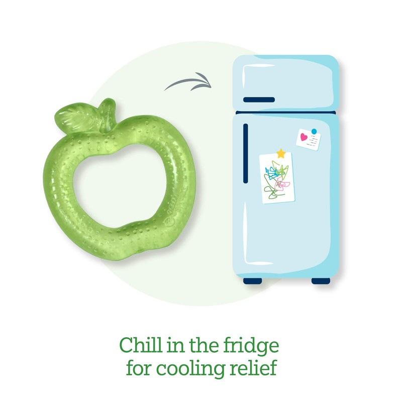 green sprouts Fruit Cooling Teether-Pink Strawberry