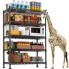 YOHKOH 5-Wire Shelving Metal Storage Rack Adjustable Shelves for Laundry