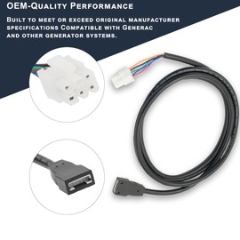 AutoHornix 70120053 Foot 6 Pin Controller to Motor Harness Male to Female Assembly Compatible with in Wall Slide Out Systems Fits RVs Travel Trailers Motorhomes