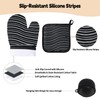 Oven Mitts & Pot Holders Set 6pcs - Premium Non-Slip