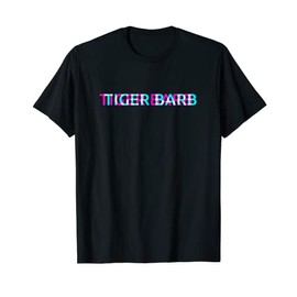 Tiger Barb, Cool Fish Fishing Edgy Glitch Aesthetic Art T-Shirt