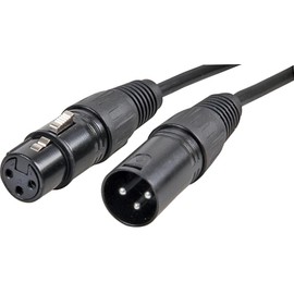 Pro Signal SIGNAL PSG3343-XLR-20M 3 Pin XLR Male to XLR Female Microphone Lead, 20m Black