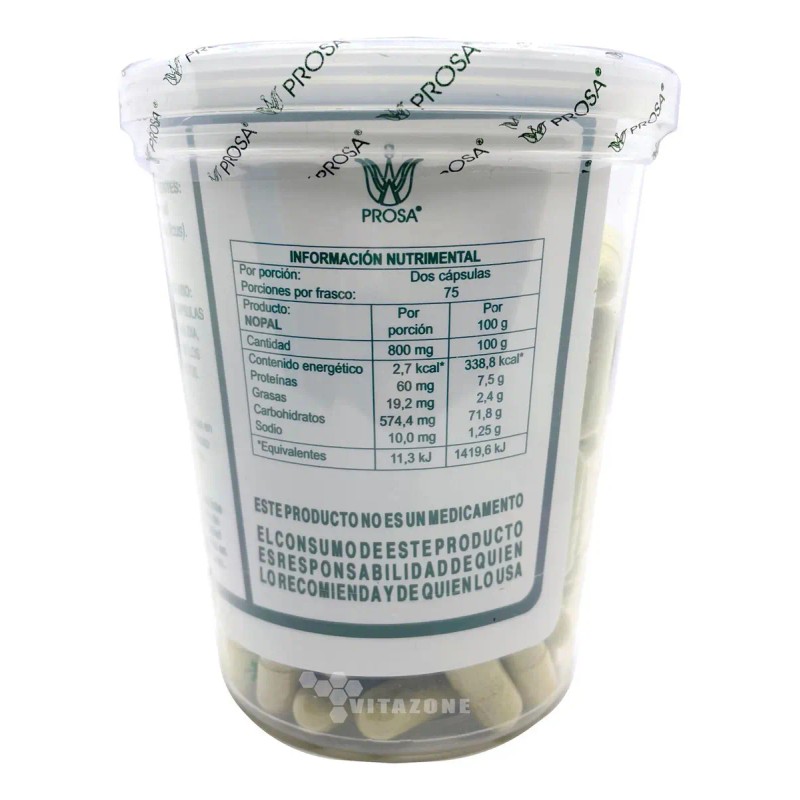 Nopal Prosa 150 Cápsulas Sabor