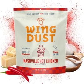 Kosmos Q Nashville Hot Chicken Seasoning Wing Dust, Savory & Spicy Chicken Seasoning For Wings, Fries, Popcorn, Dips, Crackers & More, Dry Rub Dust With Classic Nashville Heat And Buttery Kick, 5 Oz
