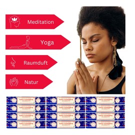 Satya Incense Sticks, Various Fragrances, 20 cm, Total 120 Sticks (Nag Champa)