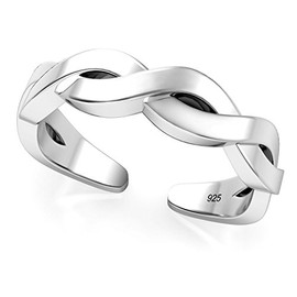 Metal Factory Sterling Silver Celtic Knot Adjustable Toe Band Ring