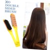 IWOWHERO Hair Straightening Comb Double Sided Smoothing Brush for Curly