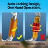 FVW 4 Pieces Heavy Duty Climbing Carabiners, 25KN Auto Locking