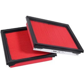 Paquete de 2 filtros de aire para motor INFINITI G35 G37 G25 Q60 Q40 EX35 EX37 QX50 Nissan 370Z 350Z Reemplazo #16546JK20A