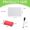 12Pcs Mini Whiteboard Set A4 Whiteboard 4Pcs Small Whiteboard with