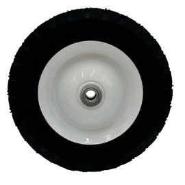 8 X 1.75 Steel Wheel Diamond Tread 1/2 Ball Bearing x 1-3/8" Offset Hub (Compatible with 490-322-0004)
