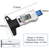 EUZUXU Tyre Tread Depth Gauge, 0-25.4mm / 1Inch Tyre Guage,