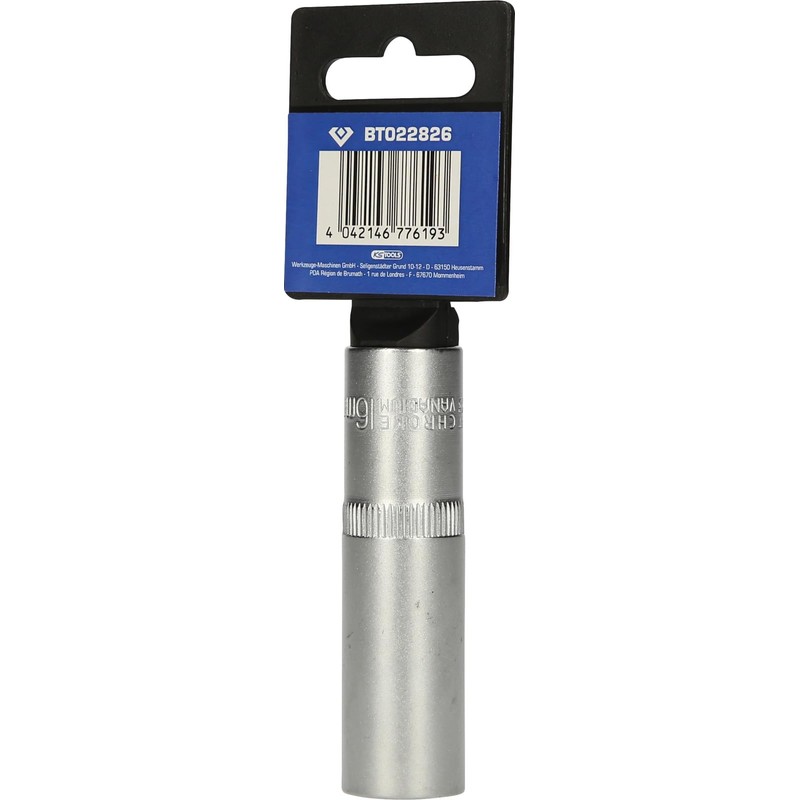 BRILLIANT TOOLS BT022826 1/2 Inch Hexagonal Socket, Long Design, 16