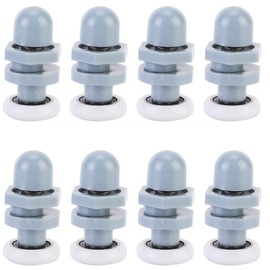 Shower Door Rollers, Bathroom Sliding Roller 20 mm, 23 mm, 25 mm Optional, Door Wheel Door Fittings for Attaching Spare Parts to Upper Lower Parts of the Bathroom (20 mm)