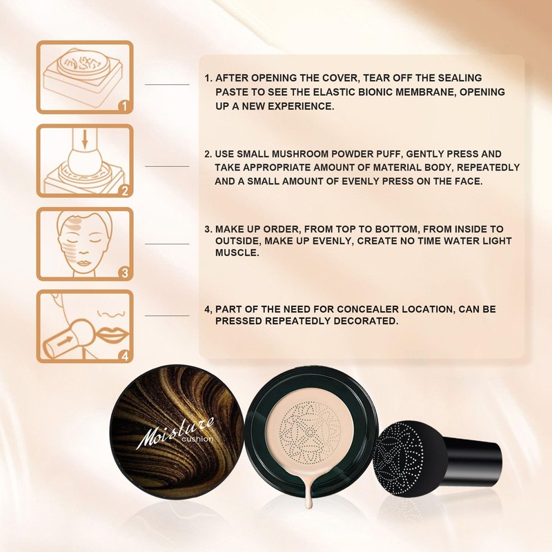 Mushroom Head Air Cushion CC Cream for Women Skin Concealer