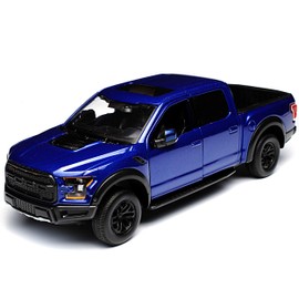 Motormax Ford F-150 Raptor Blue Pick-Up 13th Generation From 2014 Version 2017 1/27 1/24 Model Car