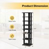 Byroce 7 Tiers Vertical Shoe Rack, Wooden Slim Shoe Storage