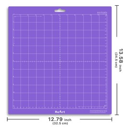 ReArt Cutting Mat for Silhouette Cameo 3 Packs 12” x 12” - Strong Grip Adhesive Cutting Mat Replacement Set Mats Vinyl Craft