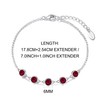 Philip Jones Red Crystal Chain Bracelet Created with Zircondia® Crystals