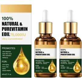 FUWEN 2PCS 120ml Aceite de Vitamina E para La Cara, Aceite Corporal Natural, Hidratante, Nutritivo, Aceites Hidratantes para Cuidado de La Piel,...   