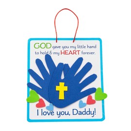 Fun Express Religious Father’s Day Handprint Poem Craft Kit, Makes 12