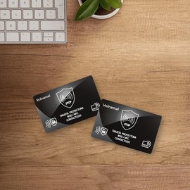Volnamal NFC RFID Blocking Cards Blocker for contactless Safe Cards Wallets Force Field max Card Protector Anti Theft Ultra Thin Minimalist Secure Bank Card Holder Bank Credit Card Protector 2 Pack