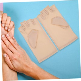 Mikinona Anti-uv Fingerless Manicure Gloves for Gel Nail Treatments Wear-resistant Easy-clean Nail Art Protective Gear for Professional and Home Use