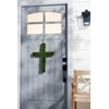 Mud Pie Boxwood Cross Door Hanger; 26" x 18"