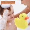TOYANDONA Pack of 4 Small Yellow Duck Bath Brush Bath