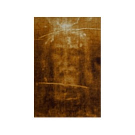Shroud of Turin Jesus Holy Face on Natural Linen Fabric Cloth