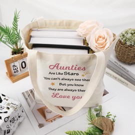 Auntie Gifts from Nephew,Special Aunty Birthday Gifts for Auntie Presents Best Aunties Christmas Mothers Day Aunt Presents Ideas for Women Aunt Tote Bag Shopping Bag Aunts Gift from Niece Nephew