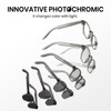 Cyxus Photochromic Glasses Both Frames and Lenses Color Changing with