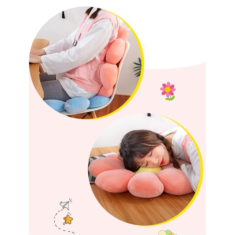 WYIKE Flower-Shaped Cute Pillow, Flower Cushion, Reading Pillow and Leisure