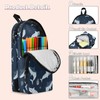 Sletend Shark Pencil Case Ocean Animal Large 3 Compartment Pencil