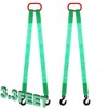 Maasechs 2 Pack Lifting Slings Straps with Hooks Web Slings