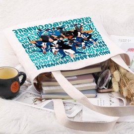 PYOUL West End Musical Inspired Gift Everybody's Talking About Jamie Tote Bag Musical Themed Fans Hand Bag Broadway Musical Fans Gift (Talk About J T)