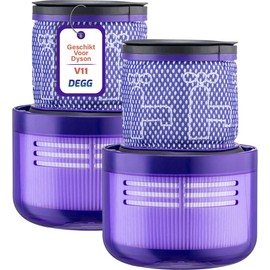 DEGG HEPA Filter Suitable for Dyson V11 & V15 Washable Replacement for Dyson V11, V15 Filter Parts Durable Premium Quality - Pack of 2