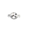 20 Sets Magnetic Clasps Round Brass Fashionable Jewelry Clasps for