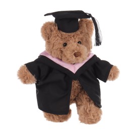 Apricot Lamb Bachelor Coffee Bear Plush Toys for Children, Soft Cute Cuddly Toy for Baby Girls and Boys, Fluffy Bear Brown 23 cm