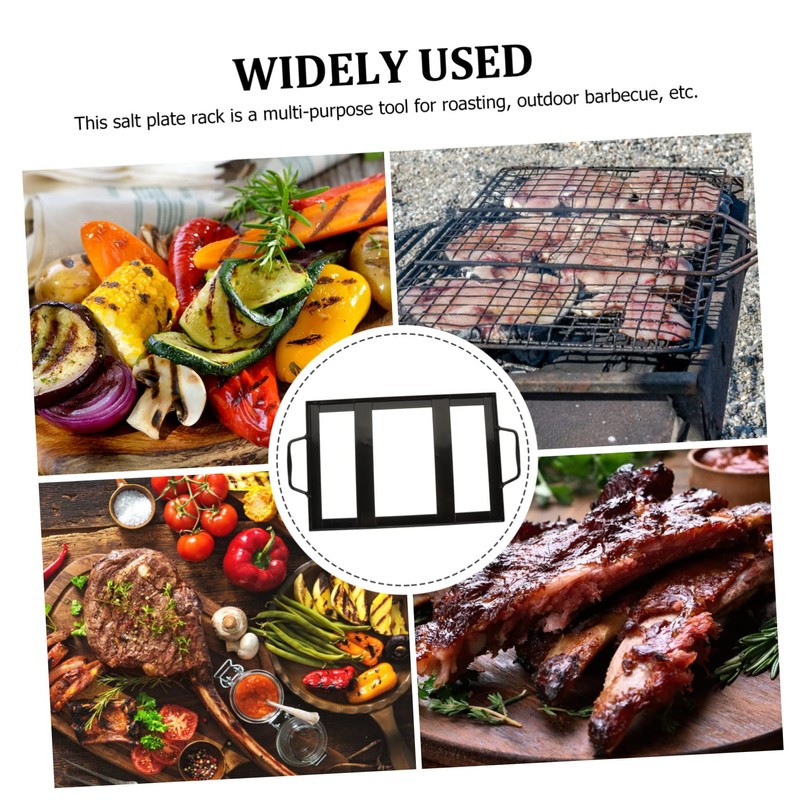 DOITOOL Salt Plate Rack BBQ Accessories Restaurant Salt Plate Holder