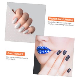 DECHOUS 1 Set Nail Art Stamping Set Small Transparent Stamper Sponge Templates for DIY Manicure Durable and Reusable Nail Art Tools for Creative Designs